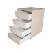 Gold Dulap 2800 Crem cu usi MDF Lucios + 1 Comoda